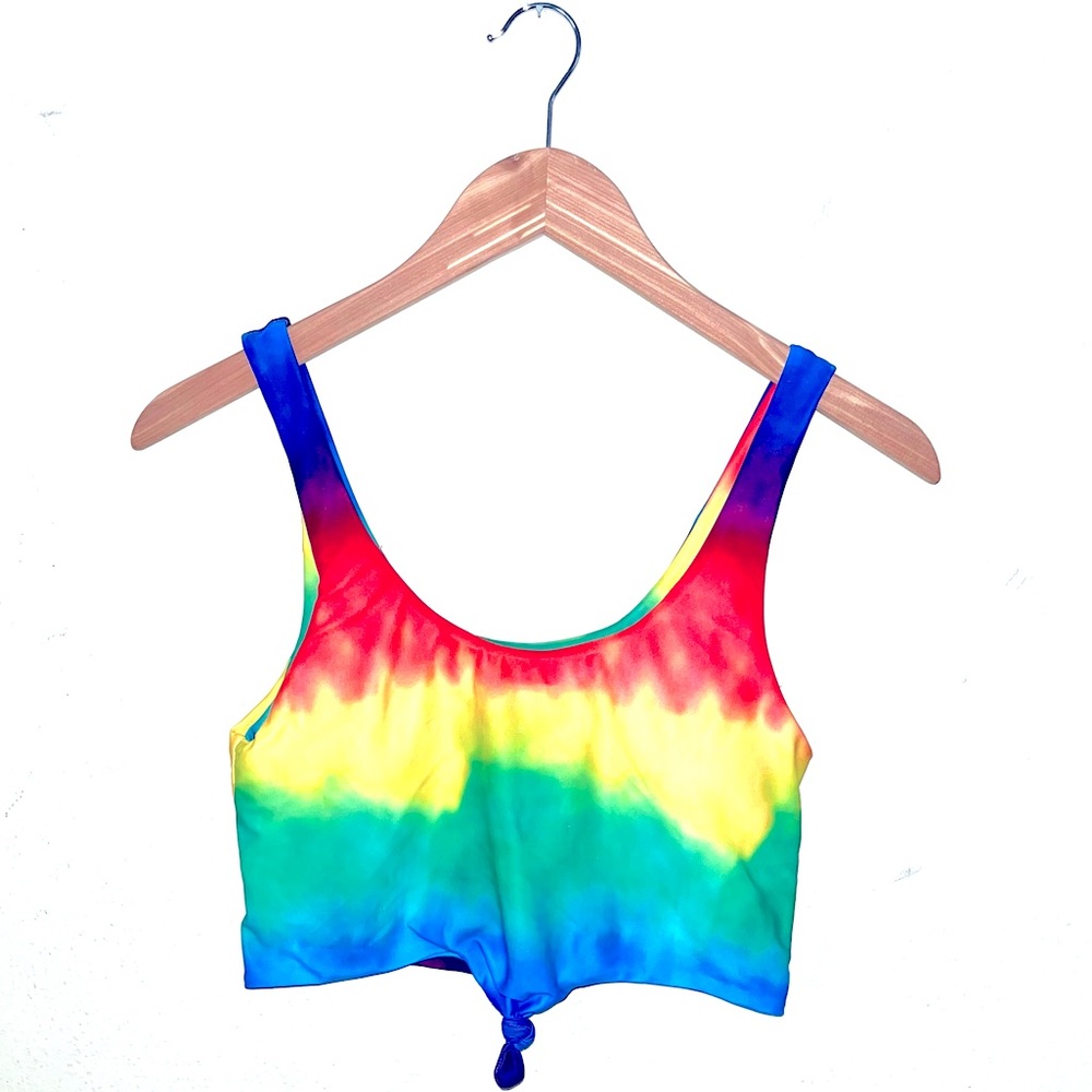 Tie dye swim top